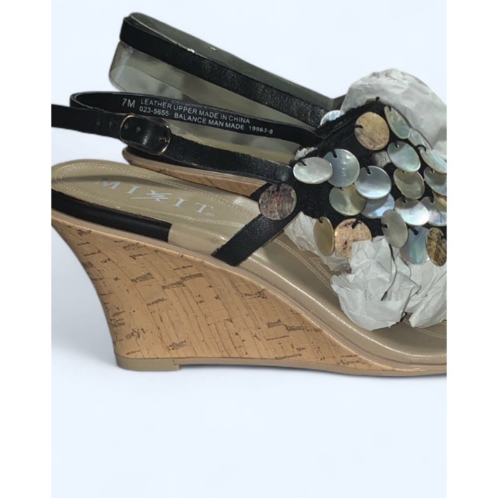 Mixit Brand Size Seven Summer Sandal Wedges With Beautiful Detailing - Picture 8 of 8